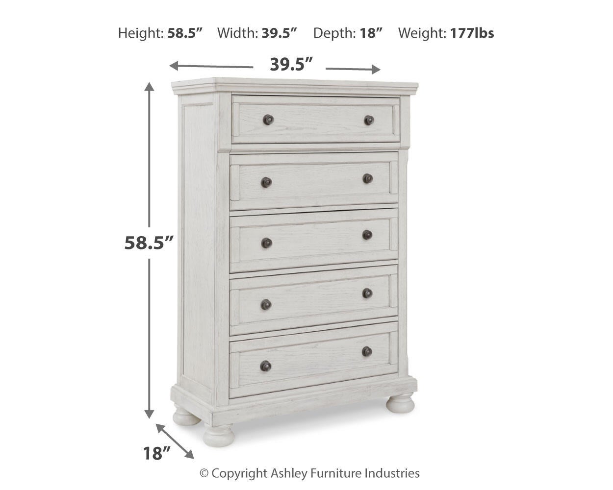 Robbinsdale Five Drawer Chest