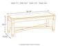 Bolanburg Dining Table and 2 Chairs and 2 Benches